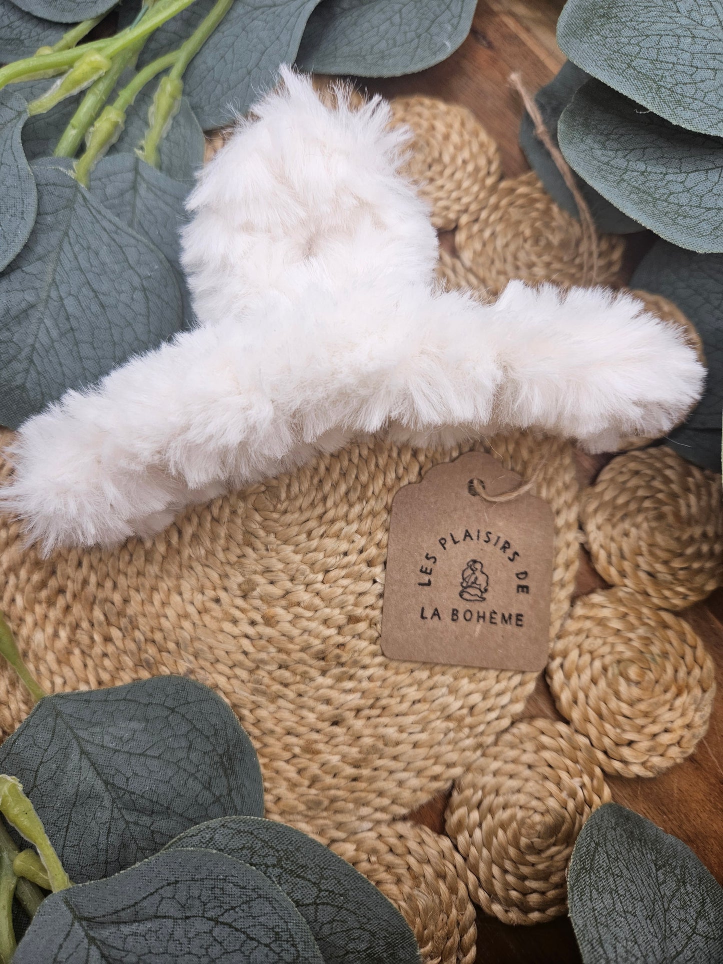 Pince à cheveux peluche