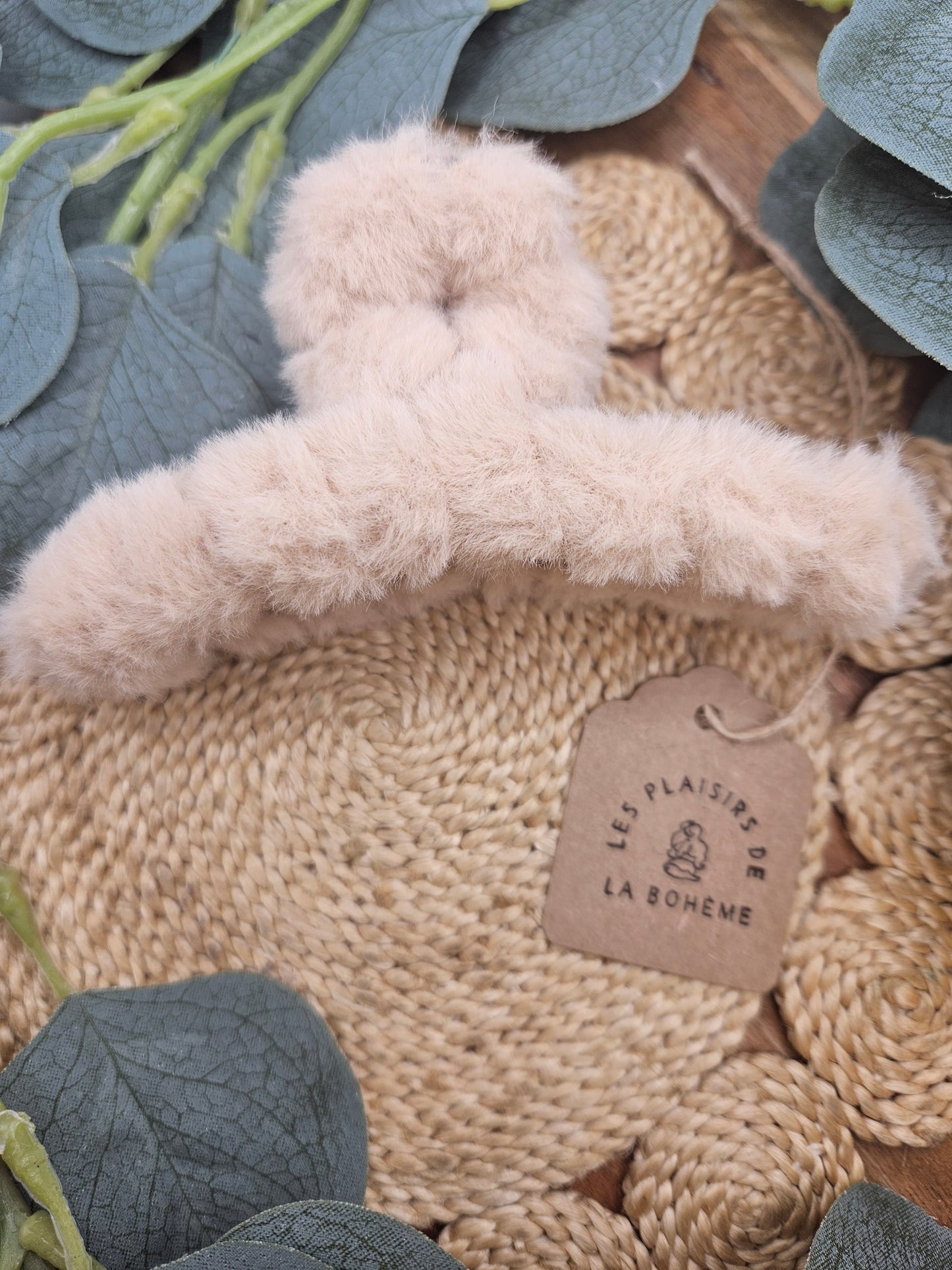 Pince à cheveux peluche