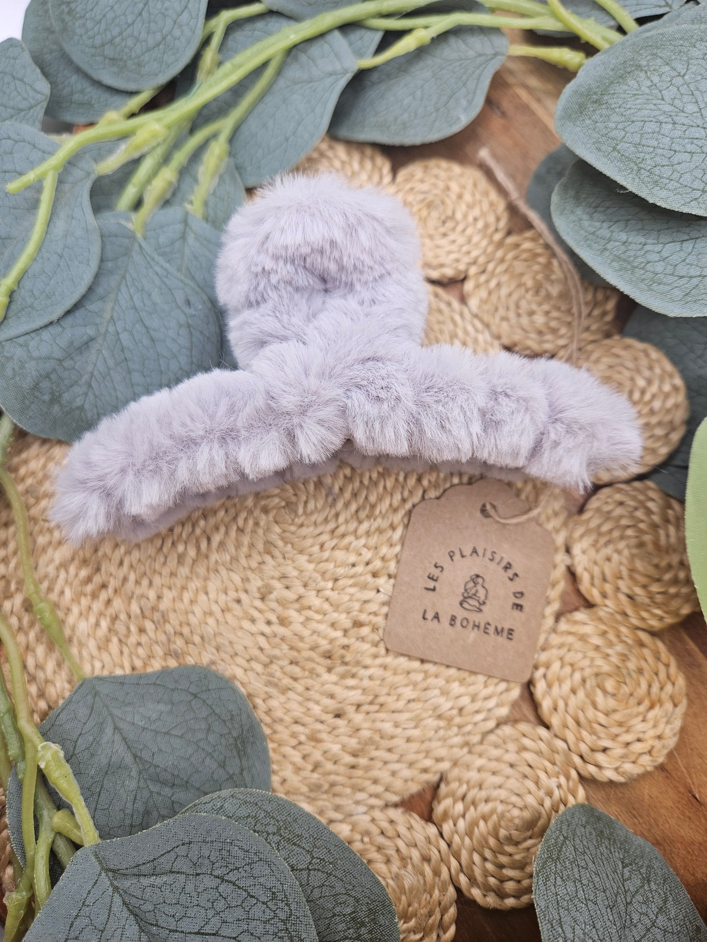 Pince à cheveux peluche