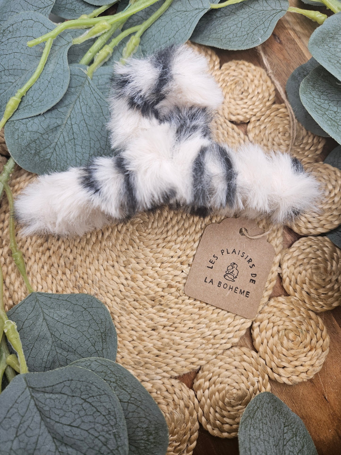 Pince à cheveux peluche