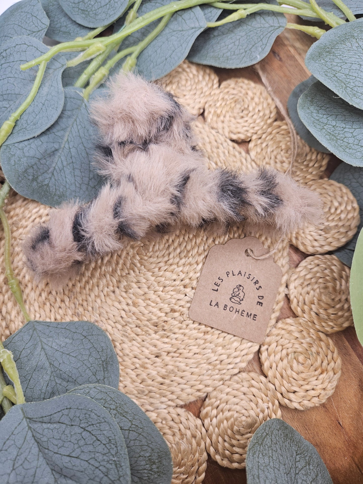 Pince à cheveux peluche