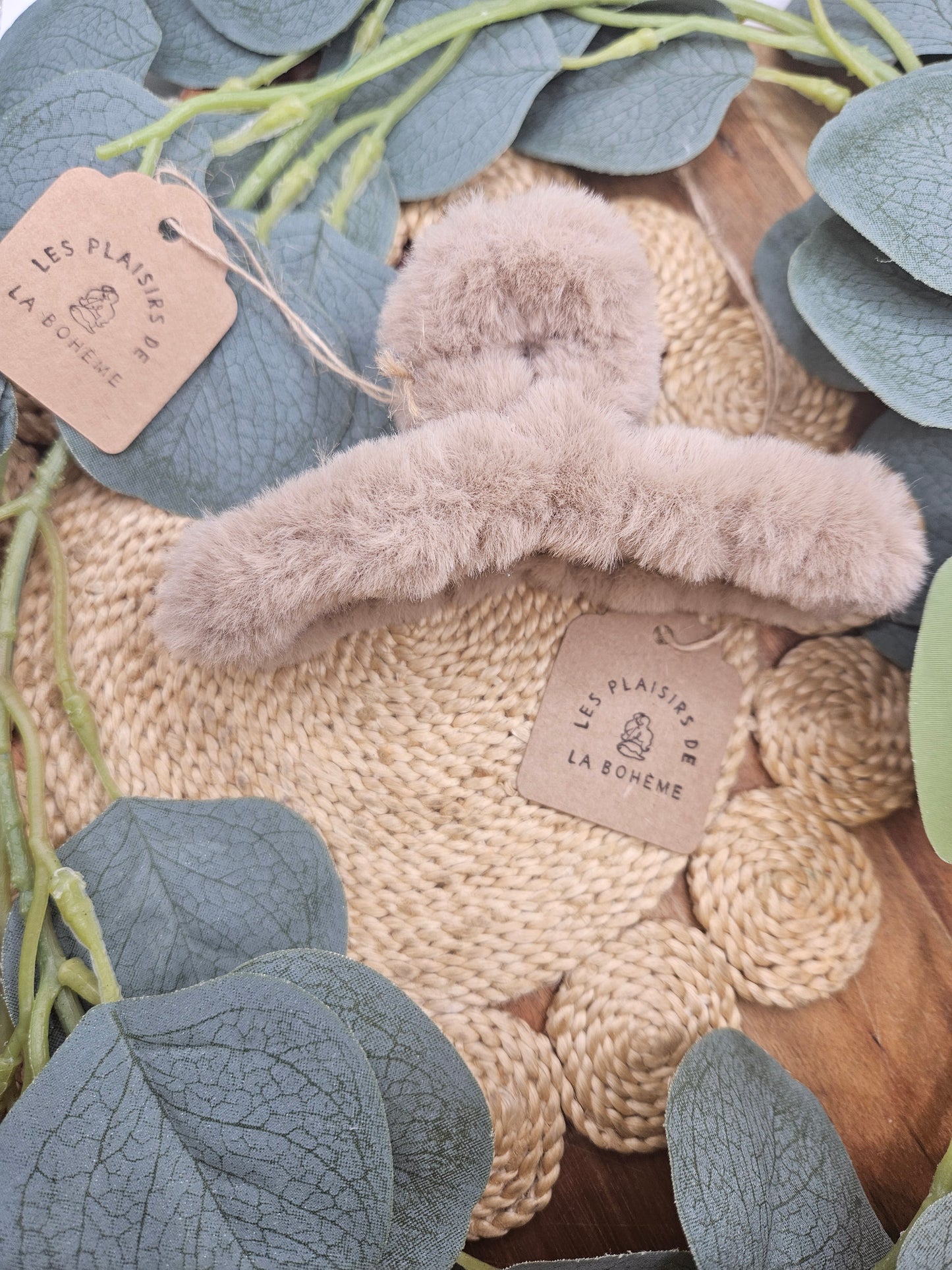 Pince à cheveux peluche
