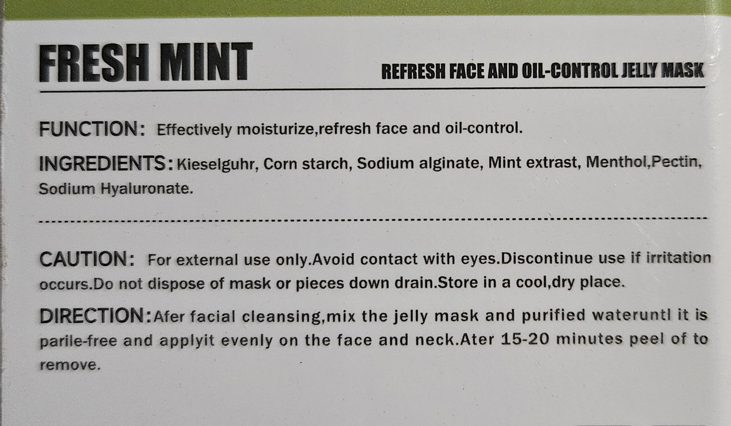 Pochette masque gelée